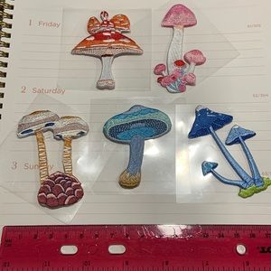 New mushroom patch set of 4